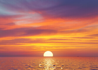 Wall Mural - colours of sunset.