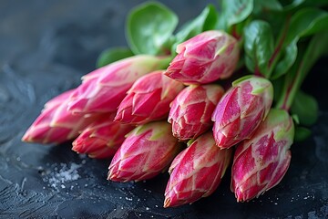 Sticker - a bunch of pink flowers.