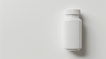 Poster - White background with pill bottle blank area for text