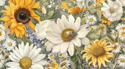 Wall Mural - bouquet of flowers