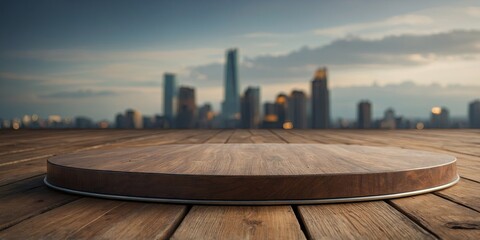 podium with sleek design, ready for displaying a diverse array of products.