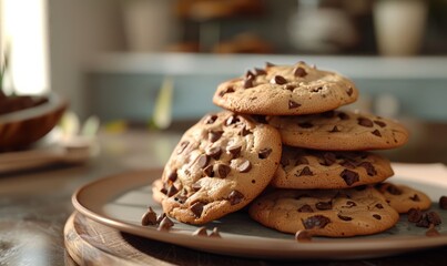 Wall Mural - National Homemade Cookies Day cookies, October 1st