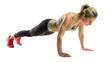 © Royal Ability - Female Doing Push-Ups Exercise on Transparent Background