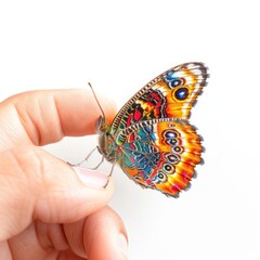 Sticker - butterfly on hand