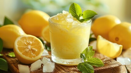 Wall Mural - Tangy Icy Lemon Delight