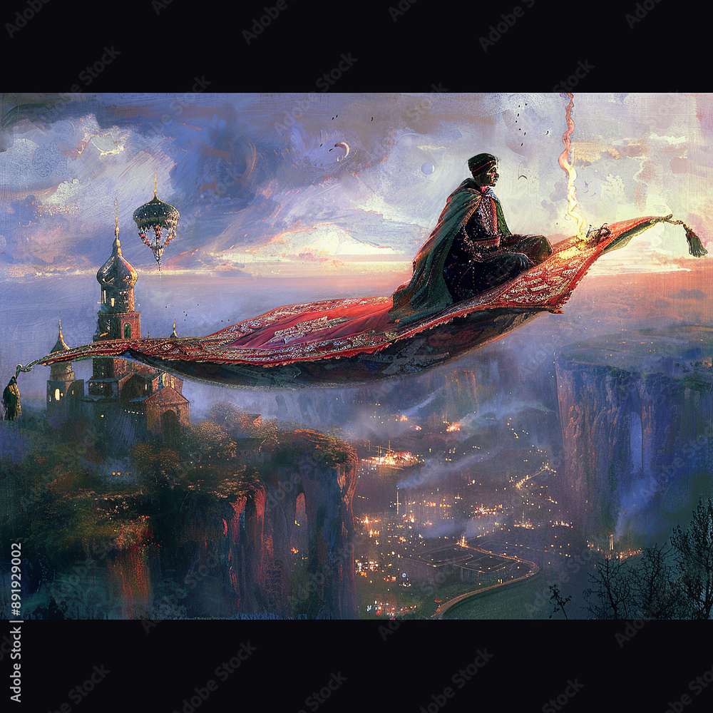 magic carpet ride Stock Illustration | Adobe Stock