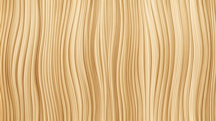 Wall Mural - Natural woodgrain vertical curve texture with warm beige tones and subtle grain patterns ideal for interior design and architectural renderings.