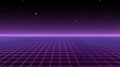 © ramaheda - retro futuristic grid synthwave poster background