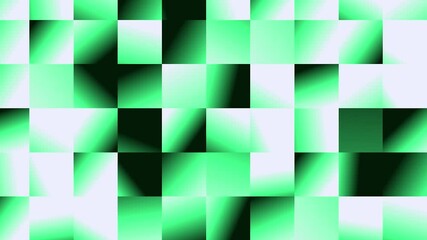 Wall Mural - Abstract green square animation background