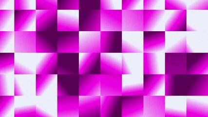 Wall Mural - Abstract pink and white square seamless looped animation background