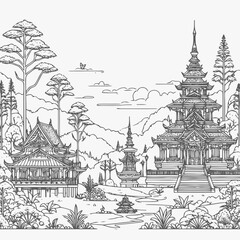 Wall Mural - temple