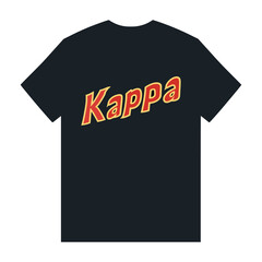 Wall Mural - kappa t shirt fashion sticker vector illustration template design