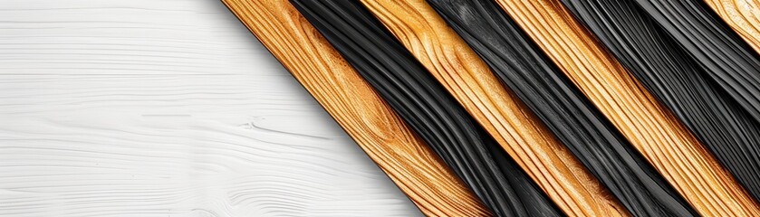 Black and Gold Wooden Stripes Abstract Background.