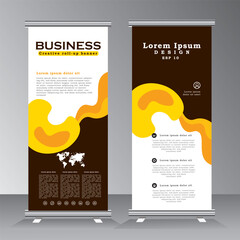 Wall Mural - roll up banner vertical template design, vertical banner tempalte for brochure, business, flyer, inf