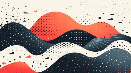 Wall Mural - Colorful gradient fluid flow shape background, abstract background with the colorful mesh color with dots, modern background in gradients color smoke of the texture