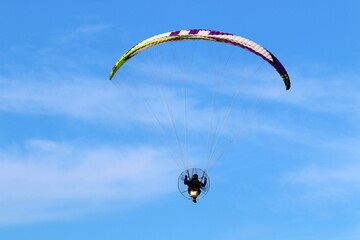 Wall Mural - Flying on a wing over the Mediterranean Sea