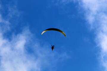 Wall Mural - Flying on a wing over the Mediterranean Sea