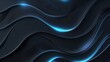© Johannes - Dark grey black abstract background with blue glowing lines design for social media post, business, advertising event. Modern technology innovation concept background