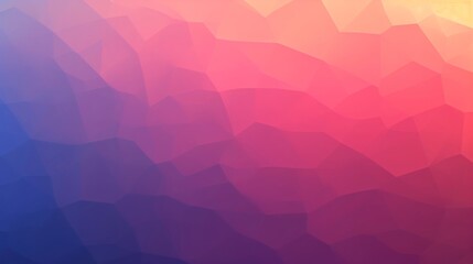 Wall Mural - Vibrant Low-Poly Abstract Background with Gradient Colors