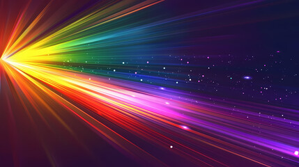 Wall Mural - Abstract background with colorful glowing lines
