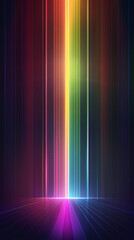Wall Mural - Abstract background with colorful glowing lines