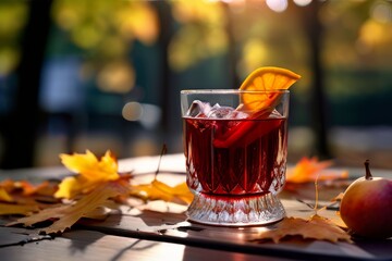 Wall Mural - glass of mulled wine