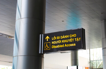 High-res photos capturing essential airport signs, perfect for travel guides and marketing. Enhance navigation with clear, multilingual directions.