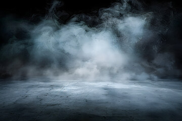 Wall Mural - concrete floor and smoke background