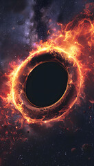 Wall Mural - Black Hole Space