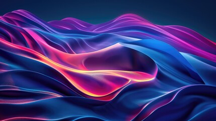 A vibrant and dynamic abstract wave pattern on a bright background