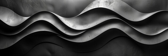 A black and white photo of a wave with a lot of texture