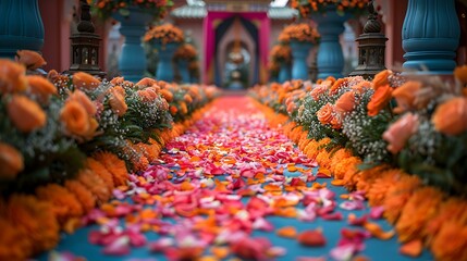 An 8K resolution photo of wedding art, card decoration, and wedding preparation, vibrant colors, realistic lighting, dynamic shadows, fantasy