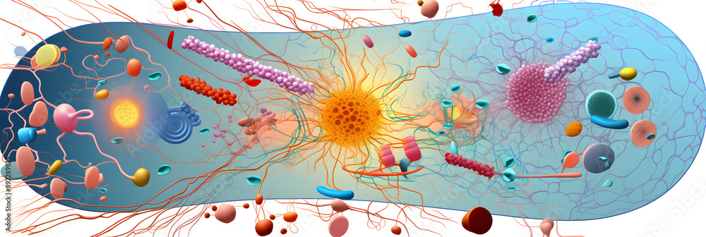 Comprehensive Color-Coded Diagram of Basic Eukaryotic Cell Structure ...
