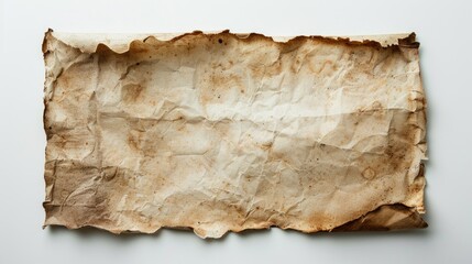 Wall Mural - Aged paper on white background