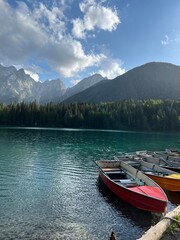Naklejka na meble boat on the lake