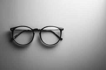 Wall Mural - Minimalist photograph of tortoiseshell eyeglasses