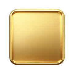 Poster - golden blank square sign, ideal for customization, with a sleek and polished finish for various disp
