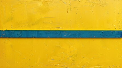 blue line on yellow backdrop