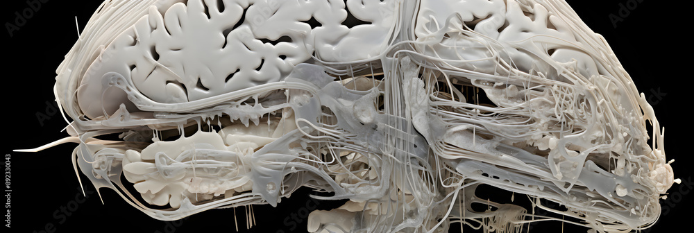 High-resolution Computed Tomography (CT) Scan of a Human Brain ...