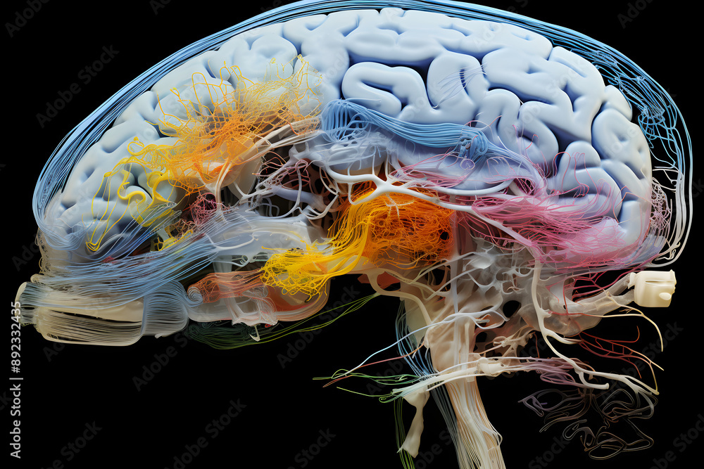High-resolution Computed Tomography (CT) Scan of a Human Brain ...