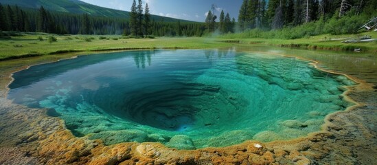 Sticker - Crystal Clear Water in a Natural Pool