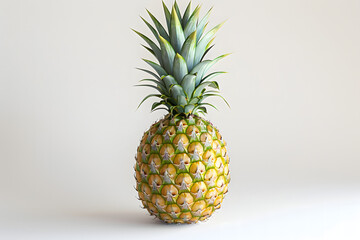 Wall Mural - Whole Pineapple fruit on a white background