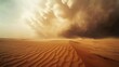 © Thirawat - A meteorologist studies the formation of desert dunes during sandstorms, investigating wind patterns and erosion processes