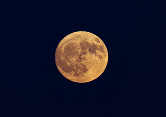 full moon time big moon , close up