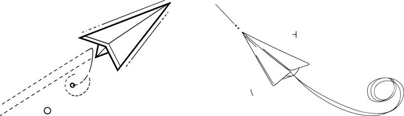 Fototapete - A continuous drawing of a cursor arrow. An icon of a cursor arrow in a single line.