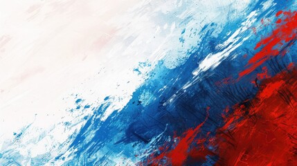 Wall Mural - abstract blue, white and red background with grunge brush strokes. textures for poster and web banne