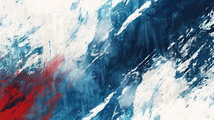 Wall Mural - abstract blue, white and red background with grunge brush strokes. textures for poster and web banne