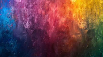 Wall Mural - textured rainbow painted background
