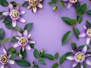 Wall Mural - frame of flowers