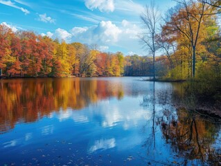 Wall Mural - autumn in the park